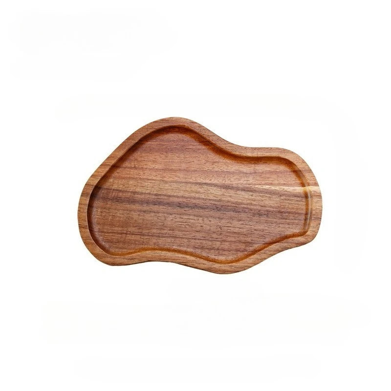 Sculpted Wood Desk Tray — Large